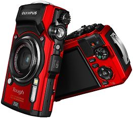 Olympus TOUGH TG-5 -digikamera, punainen + neopreenipussi, kuva 2