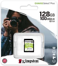 Kingston 128 Gt SD Canvas Select Plus UHS-I Speed Class 1 (U3) -muistikortti, kuva 3