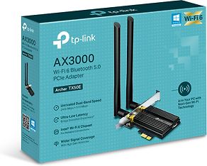 TP-LINK Archer TX50E Dual-band PCI-E-WiFi 6-adapteri ja Bluetooth 5.0 -sovitin, kuva 2