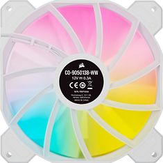 Corsair iCUE SP140 RGB ELITE Performance PWM -tuuletin, valkoinen, 140 mm, 2 kpl, kuva 3