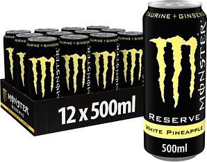 Monster Energy Reserve White Pineapple -energiajuoma, 500 ml, 12-pack