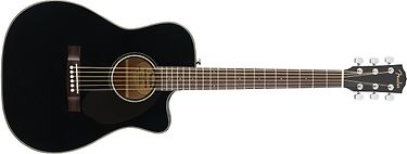 Fender CC-60SCE -elektroakustinen kitara, musta, kuva 2