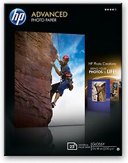 HP Advanced Photo kiiltovalokuvapaperi, 25 arkkia, 13 x 18 cm