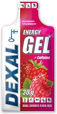 Dexal-energiageeli, vadelma-mansikka + kofeiini, 30 g, 40-pack, kuva 2