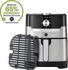 OBH Nordica Easy Fry & Grill Classic+ 2-in-1 -airfryer, teräs, kuva 2