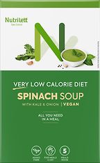 Nutrilett VLCD Vegan Spinach Soup with kale & onion -ateriankorvikekeitto, 35 g, 5-PACK