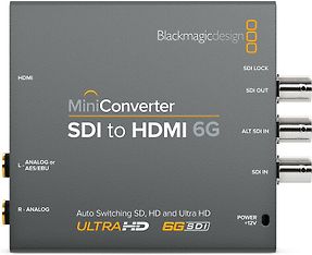 Blackmagic Mini Converter - SDI to HDMI 6G -signaalinmuuntaja