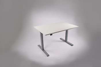 Elfen Ergodesk Grey -sähköpöytä, 120 x 80 cm, harmaa runko, kuva 3