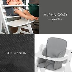 Hauck Alpha Cosy Comfort -syöttötuolipehmuste, Grey, kuva 5