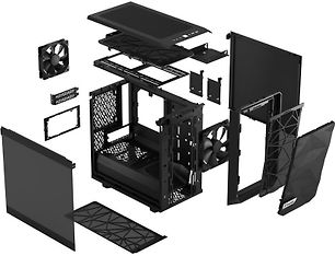 Fractal Design Meshify 2 Nano Mini-ITX-kotelo, musta, kuva 8