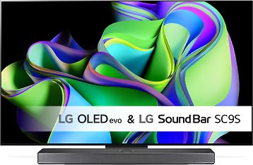 LG OLED C3 77" 4K OLED evo TV + LG SC9S 3.1.3 Dolby Atmos Soundbar -tuotepaketti, kuva 5