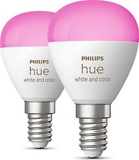 Philips Hue White and Color Ambience Luster älylamppu, E14, P45, 470 lm, 2200-6500 K, 2 kpl, kuva 2