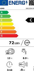 Asko DBI333IA.W -astianpesukone, valkoinen, kuva 6