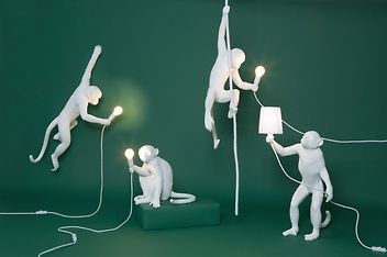 Seletti The Monkey Lamp Ceiling -riippuvalaisin, valkoinen, kuva 8