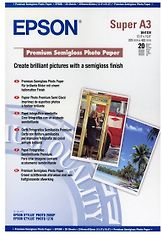 Epson Premium Semigloss Photo Paper -valokuvapaperi, A3+, 20 arkkia