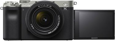 Sony A7C -järjestelmäkamera + 28 - 60 mm objektiivi, hopea, kuva 3