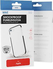 Wave Shockproof -suojakuori, Apple iPhone 12 mini, läpinäkyvä