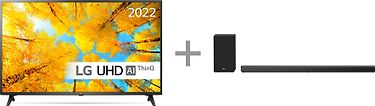 LG 65UQ7500 65" 4K LED -televisio + SN10YG 5.1.2 Dolby Atmos Soundbar -tuotepaketti