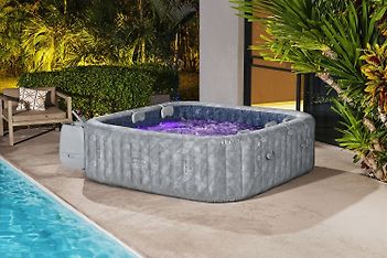 Bestway Lay-Z-Spa San Francisco Hydrojet Pro -poreallas, 230 x 230 x 71 cm, harmaa, kuva 26