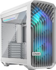 Fractal Design Torrent Compact  RGB TG Light Tint E-ATX-kotelo ikkunalla, valkoinen