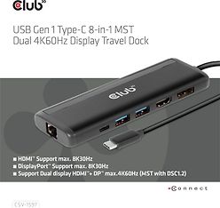 Club 3D Type-C 8-in-1 -hubi, kuva 2