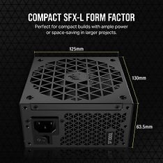 Corsair SF1000L -modulaarinen SFX-L-virtalähde, 1000 W, kuva 12