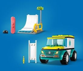 LEGO City Great Vehicles 60403  - Ambulanssi ja lumilautailija, kuva 5