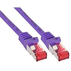 InLine CAT6 S/FTP -verkkokaapeli, 0,5 m, violetti