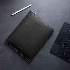 Woolnut Leather Folio -suojatasku 11" iPad Pro & Air, musta, kuva 7