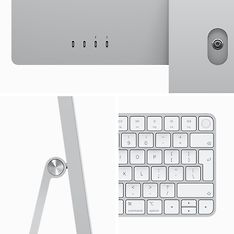 Apple iMac 24" M3 24 Gt, 256 Gt -tietokone, hopea (MQRJ3), kuva 3