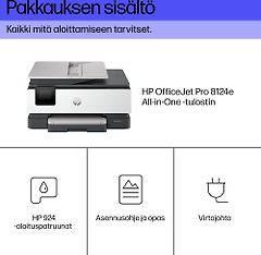 HP OfficeJet Pro 8124e All-in-One -mustesuihkutulostin, kuva 12