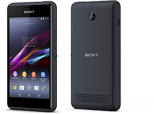 Sony Xperia E1 Android-puhelin, musta