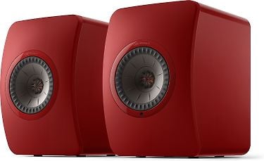 KEF LS50 Wireless II -aktiivikaiutinpari, punainen