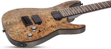 Schecter Omen 7 Elite -7-kielinen sähkökitara, Charcoal, kuva 2