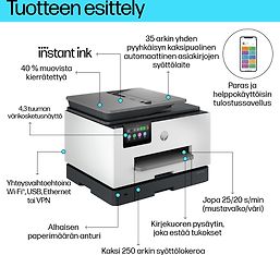 HP OfficeJet Pro 9132e All-in-One -monitoimitulostin, kuva 9