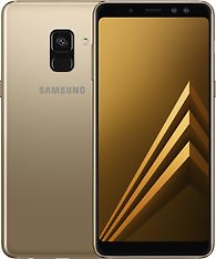Samsung Galaxy A8 (2018) -Android-puhelin Dual-SIM, 32 Gt, kulta