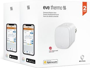 Eve Thermo V2 -etäohjattava termostaattinen lämpöpatterin venttiili, 2kpl tuotepaketti, kuva 2