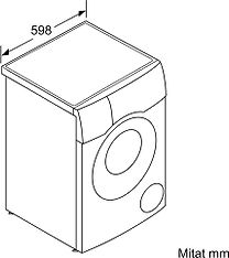 Bosch WDU8H542SN Serie 8 -kuivaava pesukone, kuva 8