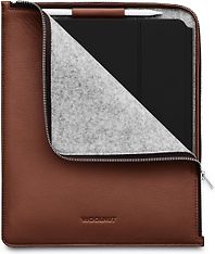 Woolnut Leather Folio -suojatasku iPad Pro 13" & Air, konjakki