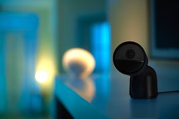 Philips Hue Secure valvontakamera, langallinen, pöytäteline, musta, 1 kpl, kuva 22