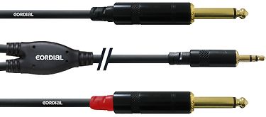 NGS SINGERFIRE - Micro filaire prise jack 6,3mm - cable 3m - noir Pas Cher