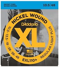 D'Addario EXL110+ 0105 - 048 -kielisarja sähkökitaralle