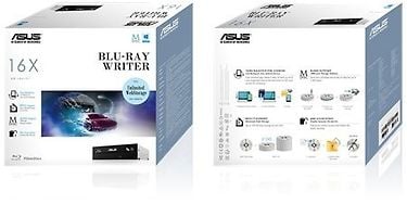 Asus BW-16D1HT 62X BLU-RAY SATA -Blu-ray-asema, sisäinen, musta –  