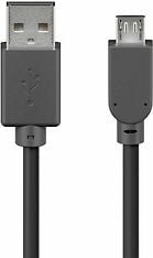 Cablexpert USB-A - Micro-B -kaapeli, 1,8 m, musta