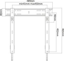 Mozi Slim Series FWM-1 32-55" television seinäteline, kuva 7