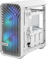 Fractal Design Torrent Compact  RGB TG Light Tint E-ATX-kotelo ikkunalla, valkoinen, kuva 2