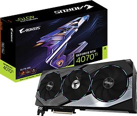 Gigabyte AORUS GeForce RTX 4070 Ti ELITE 12G -näytönohjain