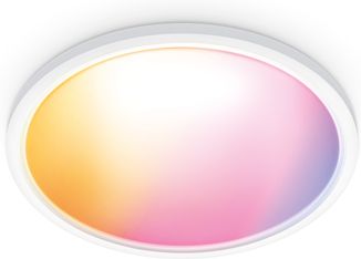 WiZ SuperSlim kattovalaisin, pyöreä, valkoinen, WiFi, 22 W, RGB, 2200-6500 K, 2600 lm, kuva 2