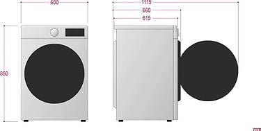 LG F4Y5RYP3W -pyykinpesukone ja LG RH80V5AV0N -kuivausumpu, kuva 32