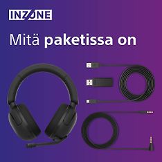 Sony INZONE H5 (WHG500B.CE7) -langattomat pelikuulokkeet, musta, kuva 6